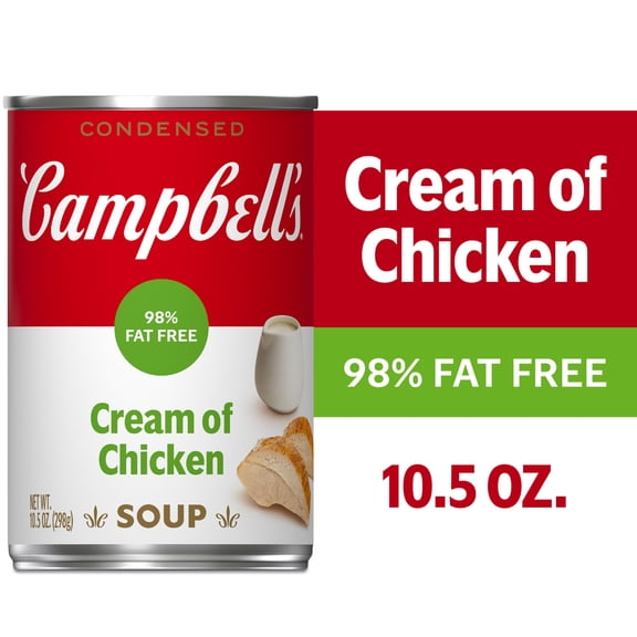 Campbell's Condensed 98% Fat Free Cream of Chicken Soup, 10.5 oz Can