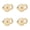 Gold, variant on Heavy Duty Earring Support Backings 4 Pieces Heart Lifters Secure Fit For Droopy Ears Comfortable Wear