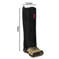 thumbnail image 5 of Polainas de senderismo para acampar al aire libre, correr, caminar, mochilero, mujeres, hombres, protector de pierna de tobillo, botas, polainas, cubierta de polaina, nieve, transpirable, li, 5 of 5