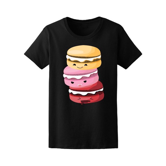 Cute Colorful Kawaii Macarons Tee Women's -Image by Shutterstock