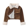 thumbnail image 3 of Liyamei Kids Short Jacket with Lapel Collar for Fall Casual School Outerwear Size 2-3 Years, 3 of 6