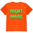 thumbnail image 1 of Halloween Nightmare Horror Slime Dripping Text Youth T Shirt, 1 of 1