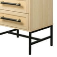 thumbnail image 5 of Hopper Studio Sophia 2-Drawer Nightstand in Natural Oak Finish with Rattan Drawers for Adult, 5 of 6