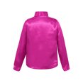 thumbnail image 2 of iiniim Boys Sparkle Sequins Long Sleeve Button Down Shirt Latin Jazz Dance Stage Performance Hot Pink 4-5, 2 of 7