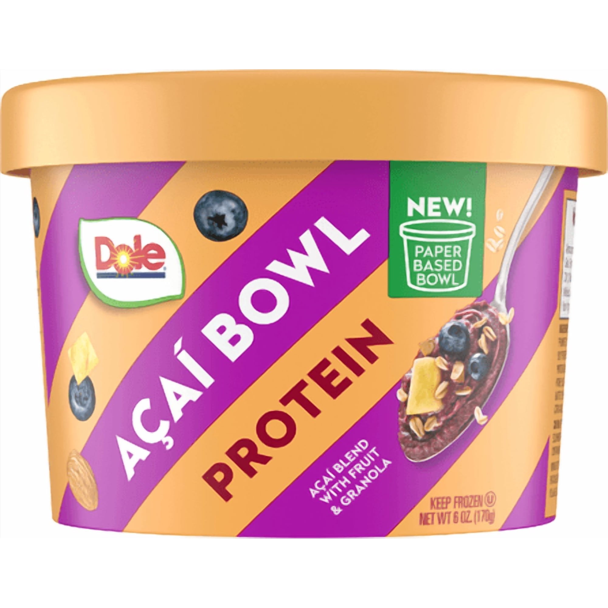 Dole Acai Protein Frozen Smoothie Bowl, 6 oz