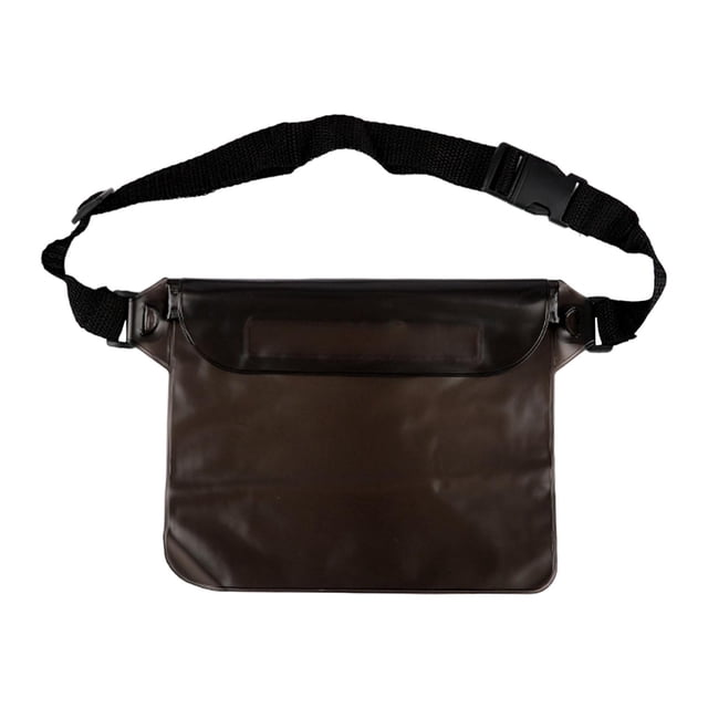 Riñonera impermeable con protección de sello multiusos sensible al tacto Negro