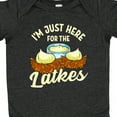 thumbnail image 4 of Inktastic Hanukkah Funny Here for Latkes Boys or Girls Baby Bodysuit, 4 of 5