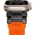 thumbnail image 2 of VeveXiao for Apple Watch Band for Apple Watch Ultra Band Apple Watch Ultra 2 49mm for Men, Silicone Rubber Bands for Series 9/8/SE2/7/6/SE/5/4/3/2/1 45mm 44mm 42mm Stainless Steel Metal Connector Band, 2 of 9