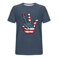 thumbnail image 4 of Yghzkop Men's 4th of July T-Shirt Patriotic Graphic American Flag Independence Day Star Stripes Print Shirt Summer Casual Athletic Fit Quick-Dry Short Sleeve Top for BBQ Party Firework Show, 4 of 5