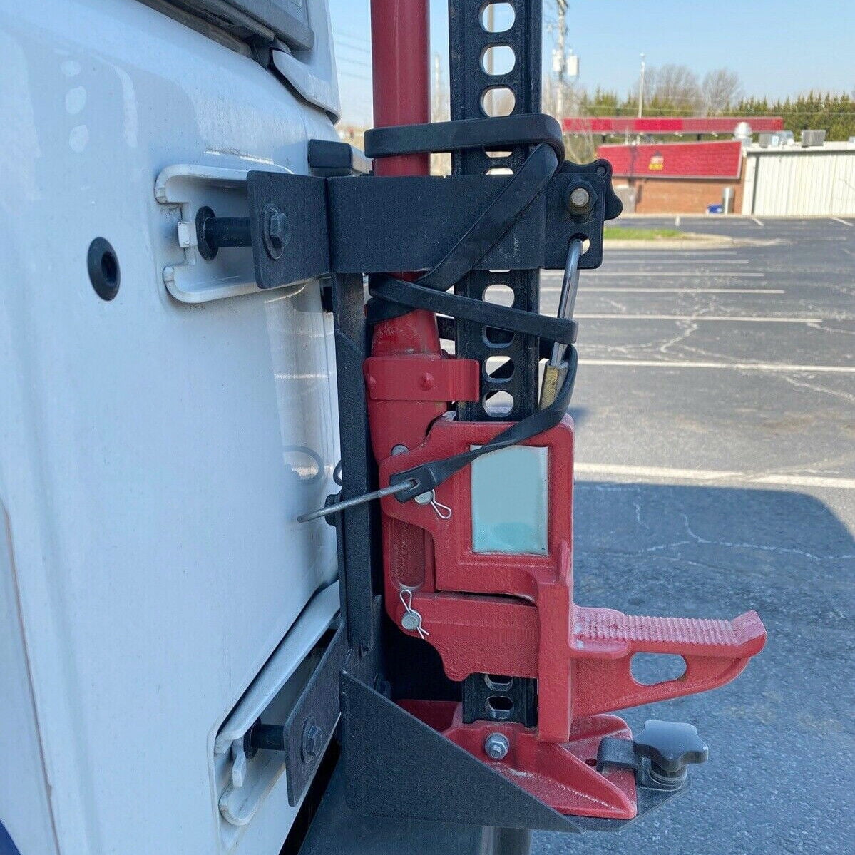 Kojem Off-Road Tailgate Hi-Lift Jack Rear Door High Mount Bracket for 2007-2018 Jeep