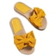 thumbnail image 3 of Sandalias planas abiertas Slotas de nudo de la proa Sandalias al aire libre Boho (36) Amarillo, 3 of 8