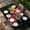 Black, variant on Vintage Valentine's Day Table Cloths for 6 Foot Rectangle Tables, Red Love Heart Truck Wooden Patio Waterproof Elastic Fitted Tablecloths, Washable Rectangular Table Cover for Camping