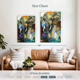 thumbnail image 3 of Elephant Stock Blotchy Elephant Wall Art - Vertical Canvas Wall Art - Living Room Wall Decor - Animal Canvas - Gray And Orange Decor By Design Fabrikken - 30" x 45", 3 of 4