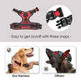 thumbnail image 3 of Arnés para perros PHOEPET, chaleco reflectante con clip frontal y asa, rojo M, 3 of 7