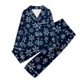 thumbnail image 1 of WEAIXIMIUNG Pyjama Décontracté pour Enfants à Imprimé, Chemise Boutonnée à Col à Revers à Manches Longues et Pantalon, Ensemble 7-8 Ans, 1 of 4