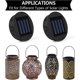 thumbnail image 5 of Luz solar de repuesto con bombilla LED, paquete de 2 cubiertas solares de repuesto, panel con linterna solar LED para decoración de jardín con linterna colgante al aire libre, 5 of 5