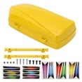 thumbnail image 2 of Maleta de equipaje para maletero de techo de control remoto, con pegatinas de soporte, tuerca de tornillo para coche de control remoto SCX10 90046 1/10 1/8, color amarillo, 2 of 10