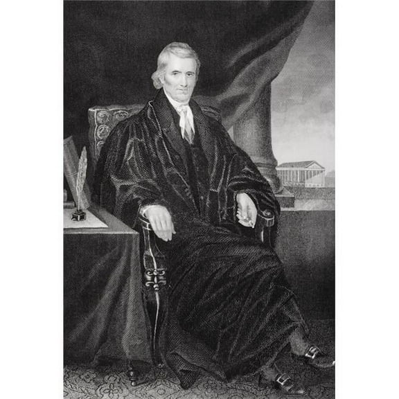 John Marshall 1755-1835 American Patriot Politician & Jurist Chief Justice Poster Print - Large - 24 x 34