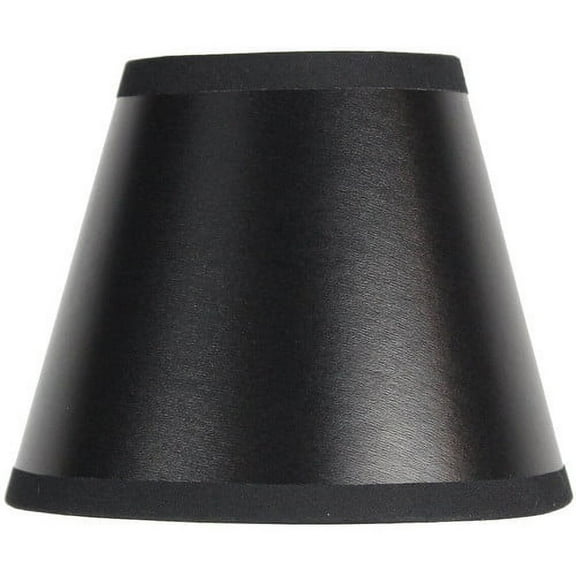Black Parchment Silver-Lined Chandelier Lampshade 3x5x4