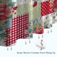thumbnail image 6 of Pioneer Flower Floral Print Pattern Shower Curtain 72"x84" ,Bathroom Decorative Shower Curtains Set with 12 Hooks,Modern Waterproof Washable Shower Curtain, 6 of 6