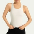 thumbnail image 2 of QATAINLAV Summer Workout Tank Tops for Women Gym Athletic Running Sports Yoga Vest Muscle Soft Cozy Sleeveless Shirts White S Ofertas Del Dia de Hoy Relampago, 2 of 6