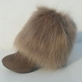 thumbnail image 3 of harmtty Winter Women Boot Covers&nbsp;Furry Faux Fur Soft Leg Warmers,White 40cm, 3 of 8