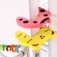 thumbnail image 1 of Protección contra pellizcos, 20 piezas Bloque de puerta de seguridad para bebés Amortiguador Tope de puerta Espuma Tope de puerta de animales Bloque de puerta anti pellizco Protege para niños Topes, 1 of 5