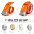thumbnail image 4 of czcpp-Metal Packing Tape Dispenser, 2inch Heavy Duty Handheld Heavy Duty Tape Holder, 2Pcs, Orange + Blue, 4 of 4