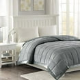 thumbnail image 1 of Madison Park Windom Microfiber Down Alternative Stain Resistant Blanket, King, Charcoal, 1 of 4
