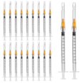 thumbnail image 1 of 50 Pack 1Ml Syringes with Needles - 25G 1 Inch Needles, Individually Sealed, Lab Supplies-2025-ss, 1 of 5