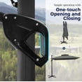 thumbnail image 6 of Alpha Joy 12x9ft Outdoor Patio Umbrella Large Rectangle Offset Cantilever Double Umbrella with 360°Rotation, Charcoal Gray, 6 of 7