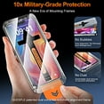 thumbnail image 3 of 2 Packs for iPhone 16E Tempered Glass Screen Protector [Military Grade Shatterproof Protection] HD Clear Full Coverage [9H Hardness & No Bubble] Screen Protector with Dustproof Tool Kit, Black, 3 of 6