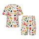 thumbnail image 1 of Fotbe Crabs Shrimps Pijama Estampada de 2 Piezas para Niños – Ropa de Dormir de Manga Corta Cómoda para Niños y Niñas, Camiseta y Shorts de Algodón-X-Large, 1 of 6