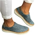 thumbnail image 5 of BLTIBY Womens Flats Slip On Shoes Round Toe Summer Breathable Loafers Soft Casual Shoes Lightweight Comfy 2025 Blue 35, 5 of 5