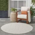 thumbnail image 6 of Nourison Courtyard Indoor/Outdoor Ivory/Silver 5 x Round Area Rug (5 Round), 6 of 11