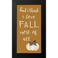 thumbnail image 2 of Chavez, April 14x24 Black Modern Framed Museum Art Print Titled - I Love Fall Most of All, 2 of 5