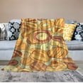 thumbnail image 2 of COMIO Croissant Bread Point Throw Blanket Flannel Blanket Soft Warm Lightweight Fuzzy Blankets for Bed Sofa Couch Outdoor Travel, 2 of 6