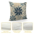 thumbnail image 4 of COMIO Dahlia Pillow CoversSummer Rust Geometric Flower Outdoor Decorative Throw Pillows Farmhouse Navy Blue Pillow Case Square Cushion Cover for Home Sofa Bedroom Living Room, 4 of 5