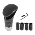 thumbnail image 1 of Pomo de Cambio Universal Unique Bargains para Coche, Pomo de Palanca de Cambios de Cuero Sintético para Vehículos Automáticos y Manuales con 4 Adaptadores Negro 1 Juego, 1 of 7