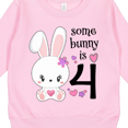thumbnail image 3 of Inktastic Somebunny is Four 4th Birthday Bunny Toddler Sweatshirt, 3 of 4