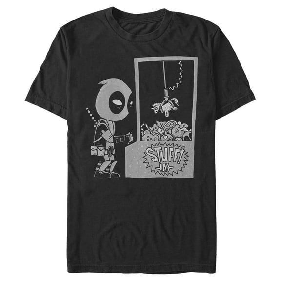 Men's Marvel Deadpool Claw Machine Graphic T-Shirt