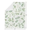 thumbnail image 3 of Sweet Jojo Designs Botanical Green and White Baby Security Blanket, 3 of 5