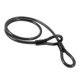 thumbnail image 1 of Cable de acero de seguridad, cable de bloqueo, cable de bloqueo de acero trenzado de doble bucle, cable, Negro, 1 of 9