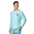 thumbnail image 3 of Chaps Men's Long Sleeve Graphic Hooded Rash Guard with UPF 50+, Sizes S-3XL, 3 of 7