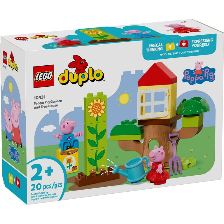 LEGO DUPLO Peppa Pig Garden and Tree House Toddler Toy, Building