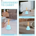 thumbnail image 3 of Minkissy 3Pcs Cowbell Hand Bell Sky-blue Iron For Pets Training Activities, 3 of 8