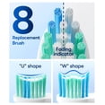 thumbnail image 4 of Cepillo de dientes eléctrico Bymore para adultos con 8 cabezales de repuesto, 4 of 7