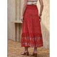 thumbnail image 3 of DARING DIVA Women's Fashion Summer Boho Long Skirt Large Red, 3 of 6