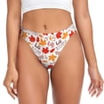 thumbnail image 1 of Balery Hello Autumn Maple Leaf Tangas de Algodón para Mujer con Estampado – Ropa Interior Sexy, Transpirable, G-string-XX-Large, 1 of 6