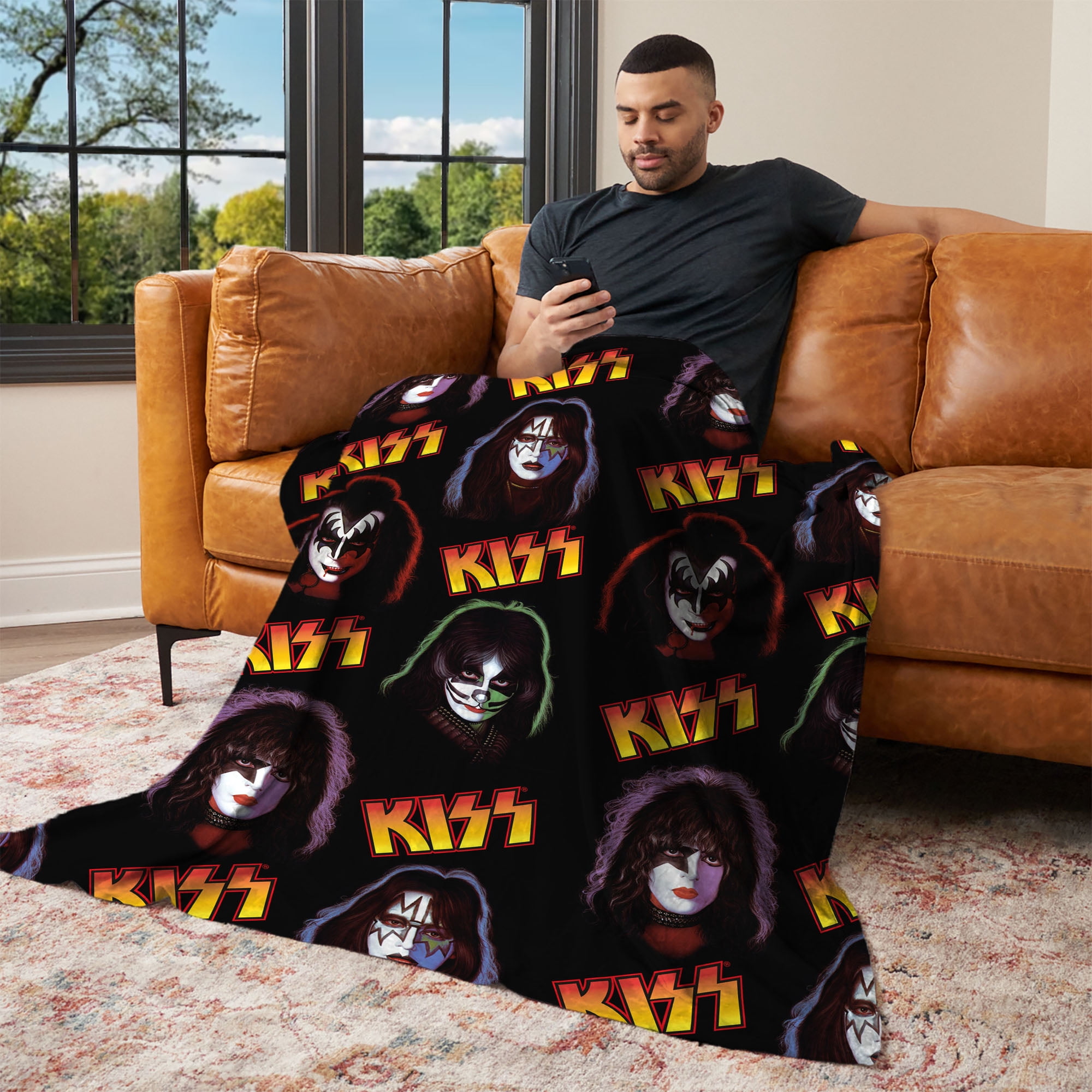 KISS Portraits Silk Touch Throw Blanket 50 x 70 inches